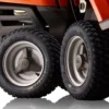 Husqvarna R 112C mit Mähdeck Combi 85 – Winterpaket mit Schneeschild, Gummileiste und Schneeketten – Modell 2025