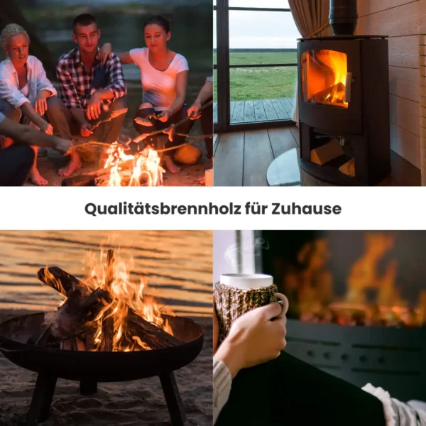 Kaminholz Buche kammergetrocknet | 1 RM ( Scheitlänge 25 cm )