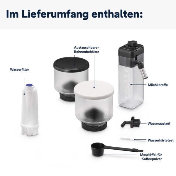 Kaffeevollautomat De’Longhi EXAM440.55.W Rivelia Milk Weiß