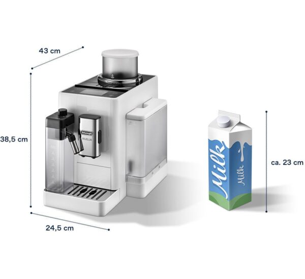 Kaffeevollautomat De’Longhi EXAM440.55.W Rivelia Milk Weiß