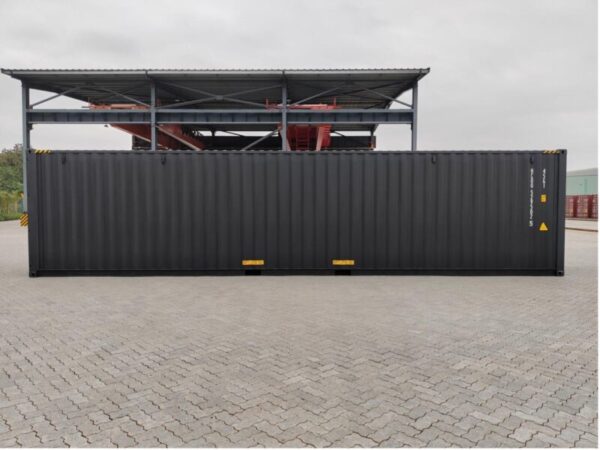 40 Fuß High Cube Container, schwarzgrau