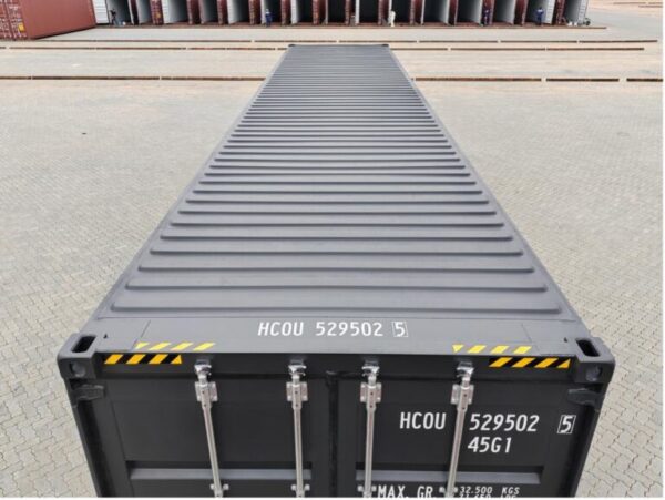40 Fuß High Cube Container, schwarzgrau