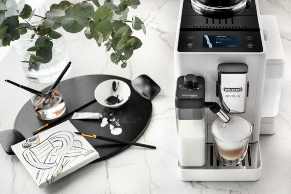 Kaffeevollautomat De’Longhi EXAM440.55.W Rivelia Milk Weiß